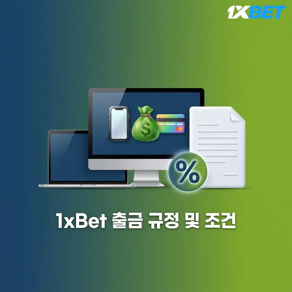 1xBet 출금 규정: KYC 인증, 입금 수단 일치, 보너스 조건 충족, 최소 금액 준수 안내