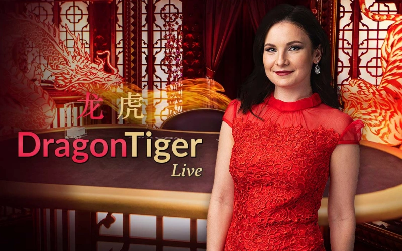 Enjoy rapid card action and high odds betting on Dragon Tiger at 1xBet.