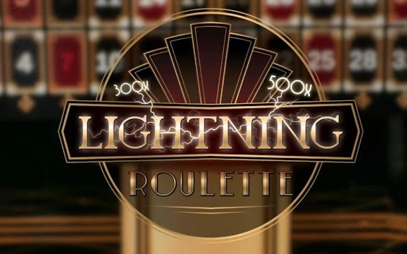 Win multiplied random payout boosts on every wheel spin in the Lightning Roulette game at 1xBet.